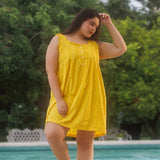 MARIGOLD ORGANIC  COTTON NIGHTIE MINI  - SUNSHINE