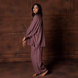 ANNIE-BRUSHED ORGANIC COTTON PYJAMA SET