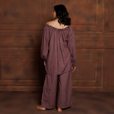ANNIE-BRUSHED ORGANIC COTTON PYJAMA SET