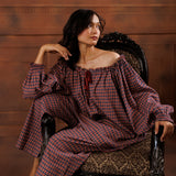 ANNIE-BRUSHED ORGANIC COTTON PYJAMA SET