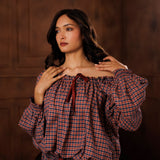 ANNIE-BRUSHED ORGANIC COTTON PYJAMA SET