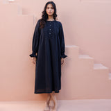 Cara Dobby Nightie - Ebony