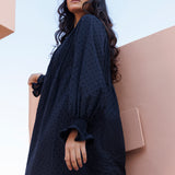 Cara Dobby Nightie - Ebony