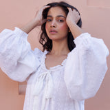 Bella Embroidered Nightie- Ivory