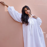 Bella Embroidered Nightie- Ivory
