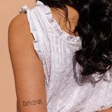 Marigold Mini Embroidered Organic Cotton Nightie