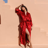 Velvet Robe - Scarlet