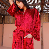 Velvet Robe - Scarlet