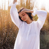 Cara Dobby  Nightie - Ivory
