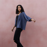 Radha rani - Hemp Cotton Kimono Cardi - Indigo