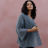 Radha rani - Hemp Cotton Kimono Cardi - Sea Green