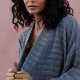 Radha rani - Hemp Cotton Kimono Cardi - Sea Green