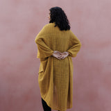 Radha rani - Hemp Cotton Kimono - Mustard
