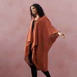 Radha Rani Hemp Cotton Kimono - Clay - Gaudy & Prim