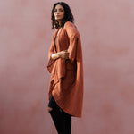 Radha Rani Hemp Cotton Kimono - Clay - Gaudy & Prim