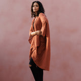 Radha Rani Hemp Cotton Kimono - Clay - Gaudy & Prim
