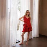 Magnolia Shortie Set - Scarlet