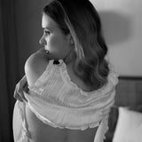 Magnolia Shortie Set Silk Satin - Ivory