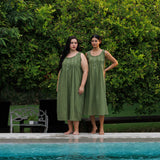 MARIGOLD ORGANIC COTTON NIGHTIE - OLIVE