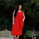 MARIGOLD ORGANIC COTTON NIGHTIE - TANGERINE