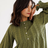 FLEUR NIGHTIE - OLIVE