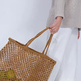 Jute String Shopper Bag