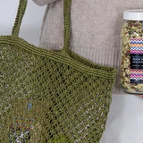 Jute String Shopper Bag