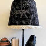Lamp Shade - Jungle Days Black Tapered