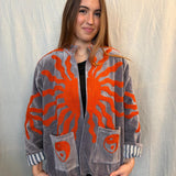 Suzani Velvet Jacket Short - Sun