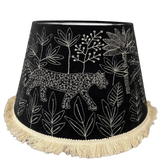Lamp Shade - Jungle Days Black Tapered