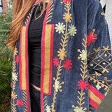 Suzani Velvet Jacket Long - Diamond (Style 1 )