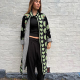 Suzani Velvet Jacket Long - Heart Border (Style 2 )