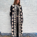 Suzani Velvet Jacket Long - Heart Border (Style 2 )