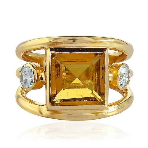 Marta Ring - Citrine - Gaudy & Prim