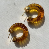 Esme Earrings Citrine - Gaudy & Prim