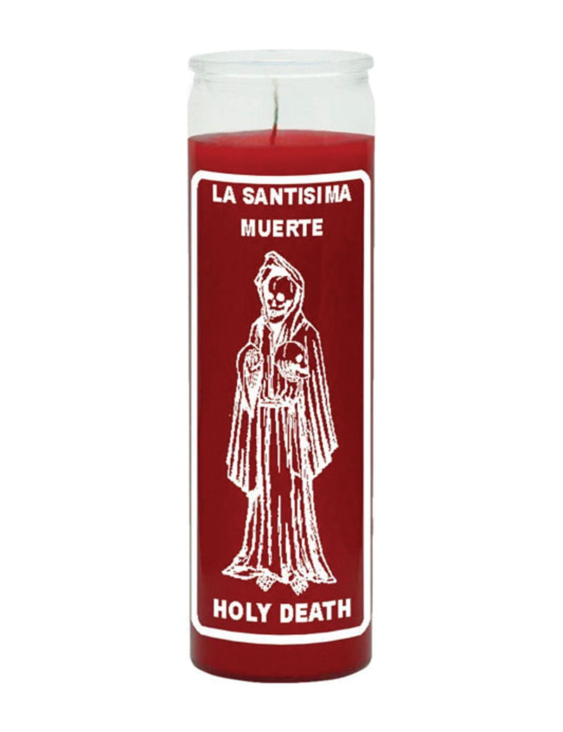 7 Day Candle Holy Death - Red - Gaudy & Prim