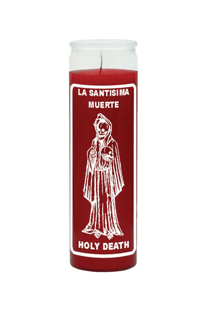 7 Day Candle Holy Death - Red - Gaudy & Prim