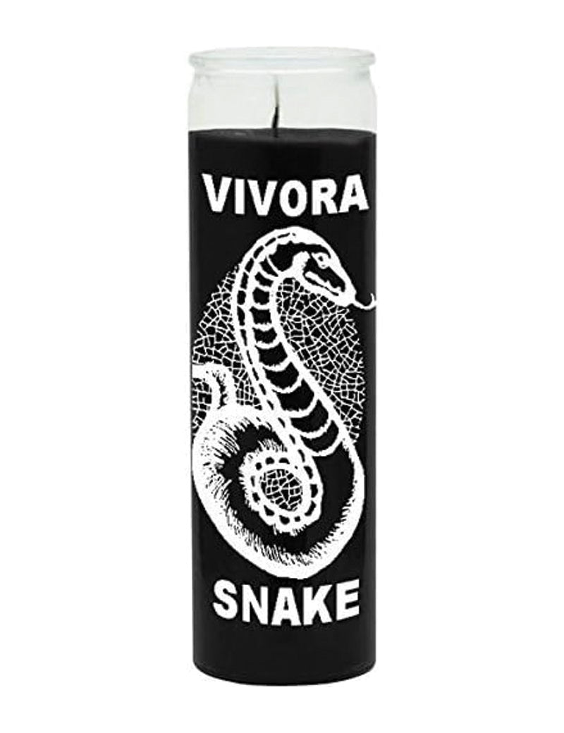 7 Day Candle Snake - Black - Gaudy & Prim