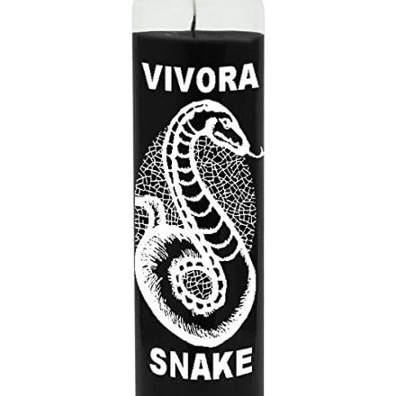 7 Day Candle Snake - Black - Gaudy & Prim
