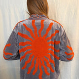 Suzani Velvet Jacket Short - Sun