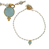 Euro Gold Assorted Gemstone 45cm Necklace