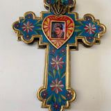 Mexican Cross with Frida Kahlo
