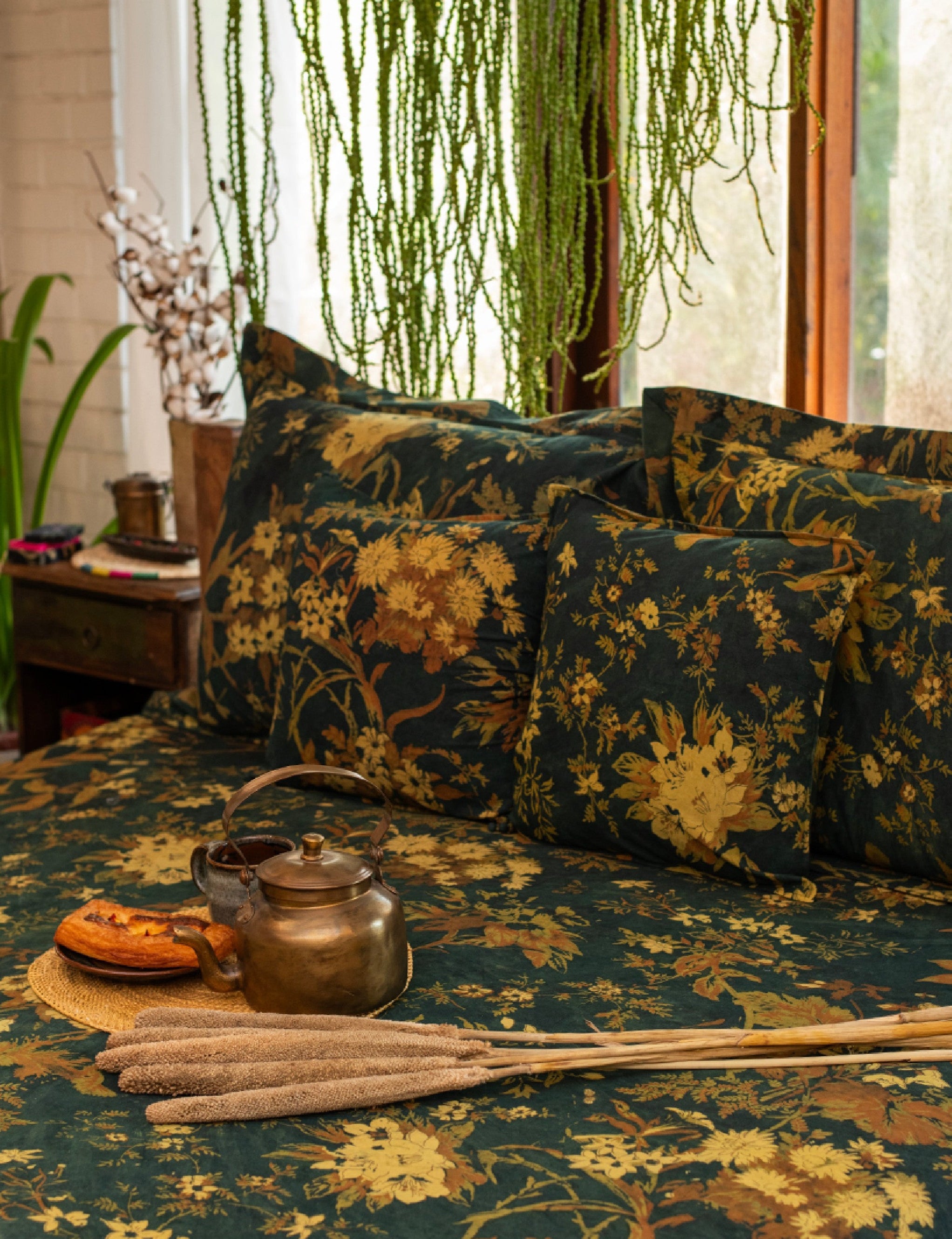 Ajrakh Hand Printed Bed Cover