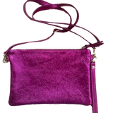 MAISON FANLI - ANNA Metallic Leather Crossbody/Clutch Bag Metalic