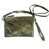 MAISON FANLI - ANNA Metallic Leather Crossbody/Clutch Bag Metalic