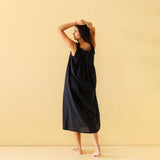 Jasmine Organic Cotton Nightie - Ebony
