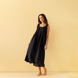 Jasmine Organic Cotton Nightie - Ebony