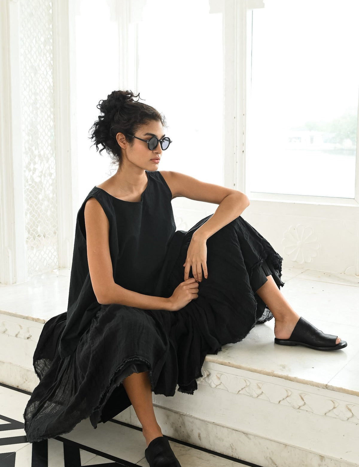 Amelie Tutu Slip Dress Black Short - Gaudy & Prim