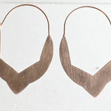 Euro Rose Gold Earrings Pointed