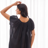 Forget Me Not Organic Cotton Nightie Ebony